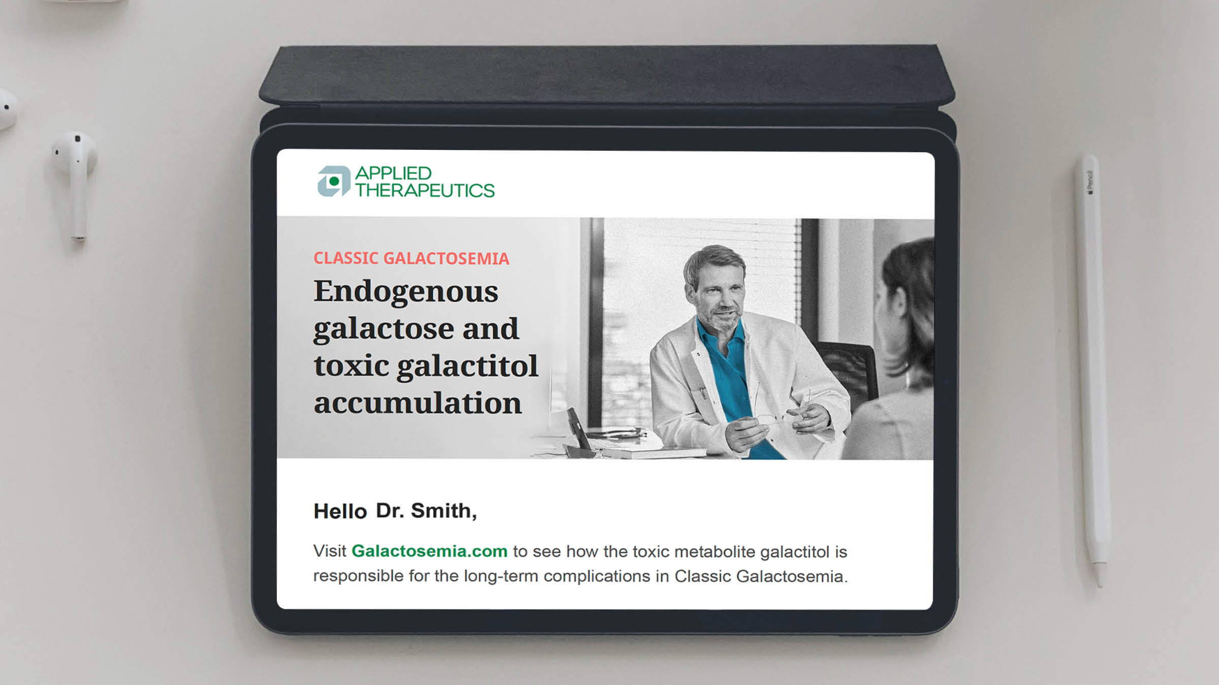 Galactosemia Together campaign asset.