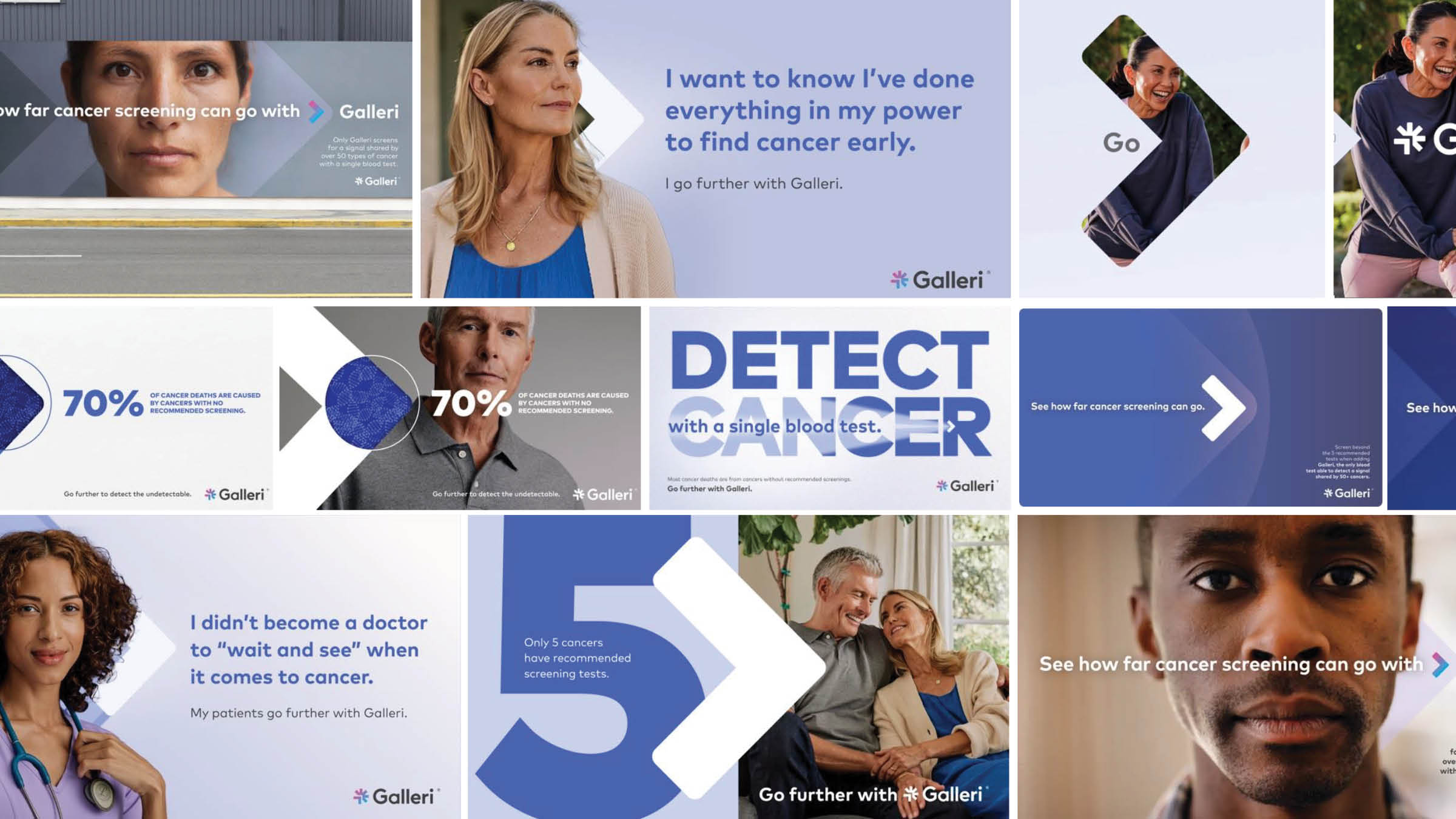 Galleri screening campaign visual.