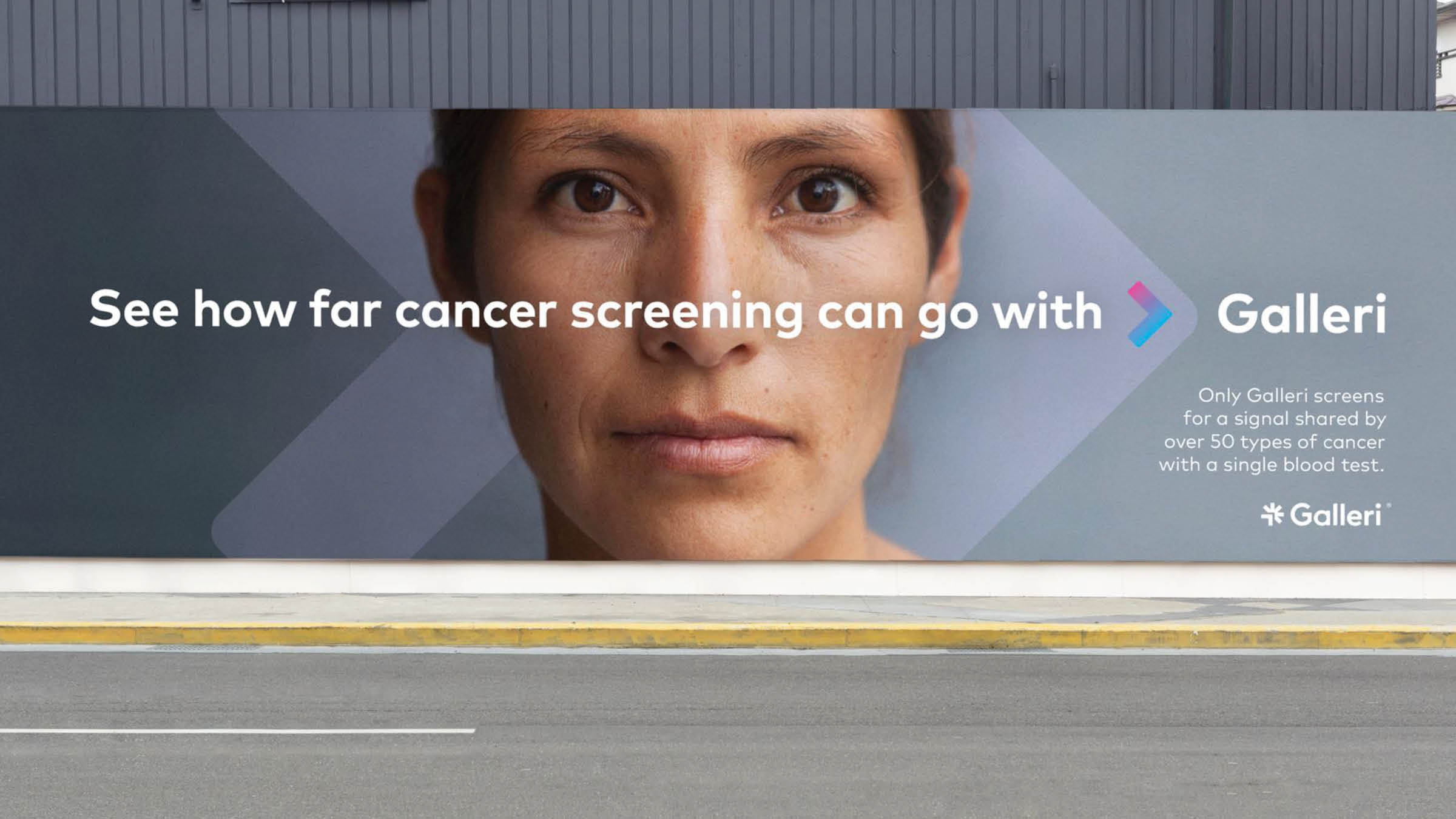 Galleri Goes Further campaign visual.